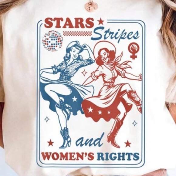 Stars Stripes And Equal Rights Shirt, Retro 4th Of July T-shirt - Picture 2 of 4